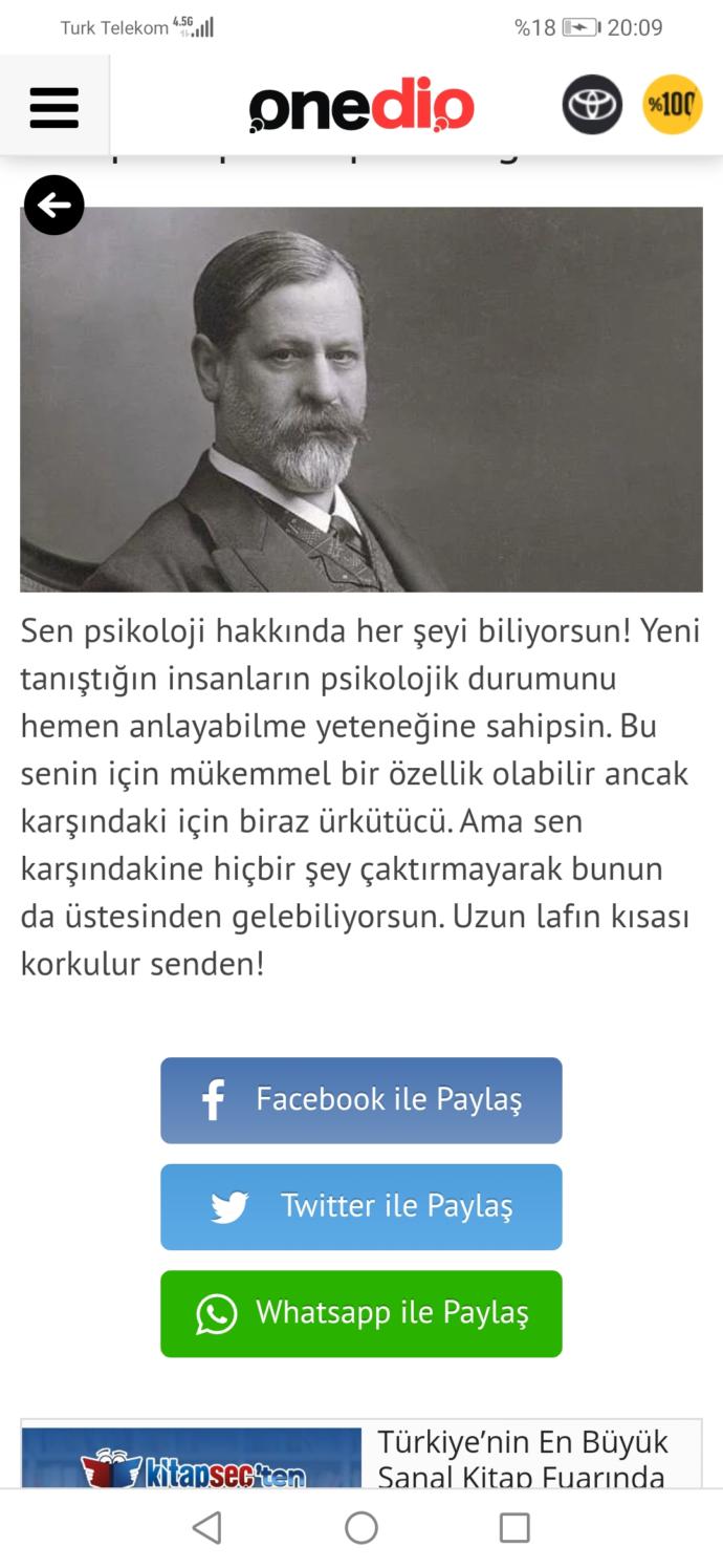 Psikolojiye dair ne bildiğine bakmak ister misin?