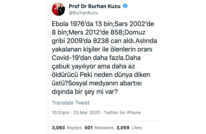 "Ben koronaya inanmıyorum" deyip maskesiz gezenlere ne söylemek istersiniz?