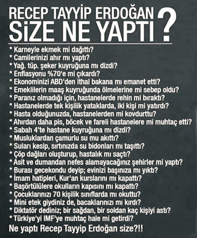 Atatürkten sonra Türkiyeye gelmiş geçmiş en etkili lider Recep Tayyip Erdoğan değilmi?