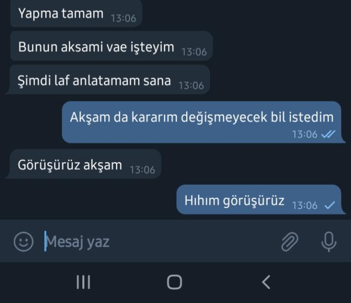 Arkadaşlar sizce eşim akşam ne yapacak?
