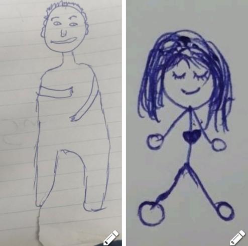 Hangimizin çizimi daha güzel oldu?