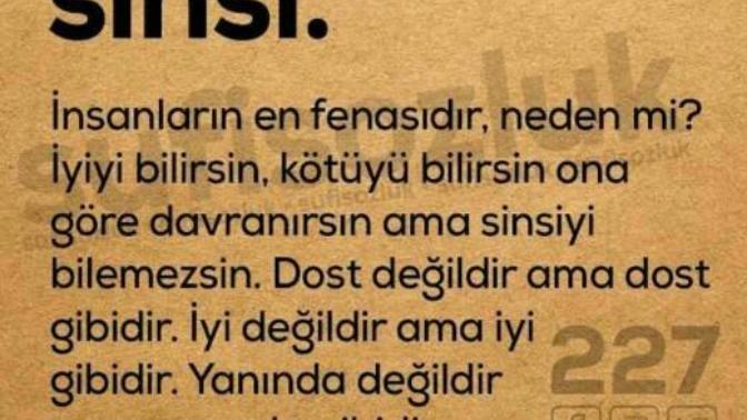 İnsan neden sinsi olur? Sinsi insanları nasıl anlayabilir miyiz?