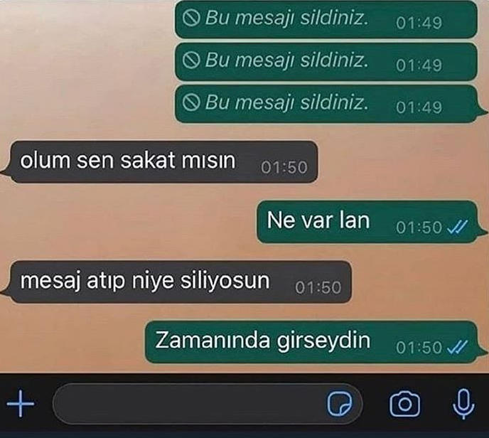 Mesajlarınıza geç dönülmesine sinir olur musunuz?