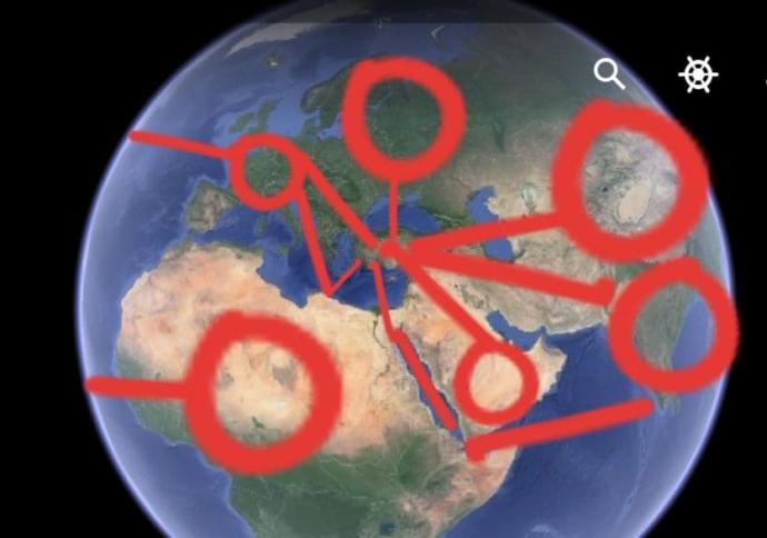Resimde işaretler ve çizgiler Türkiyenin stratejilerini, askeri, hedeflerini, hamlelerini gösteriyor