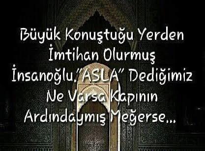 En güzeli büyük konuşmamak lazım...