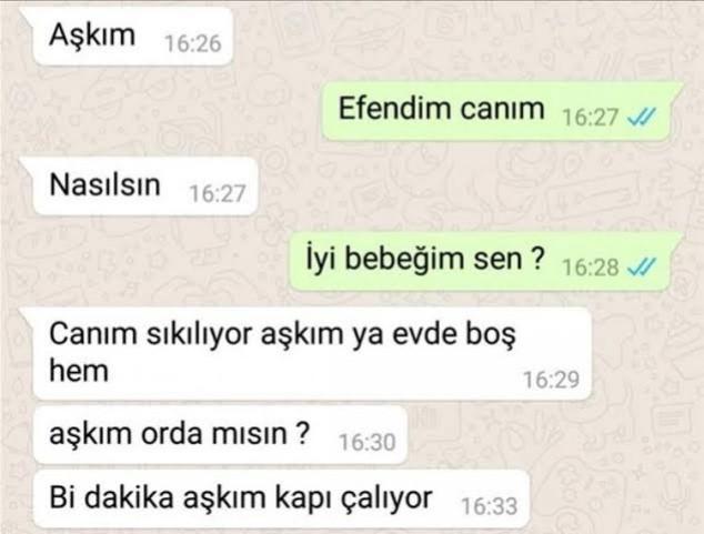Nasıl bir mesaj alsan sevinirsin veya üzülürsün?