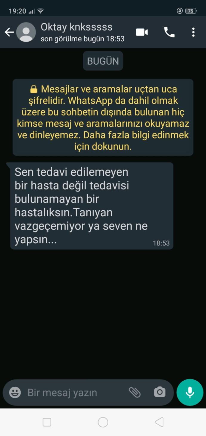 Çocuk bana böyle yazmış sizce ne cevap verim ve ne demek istedi ki?