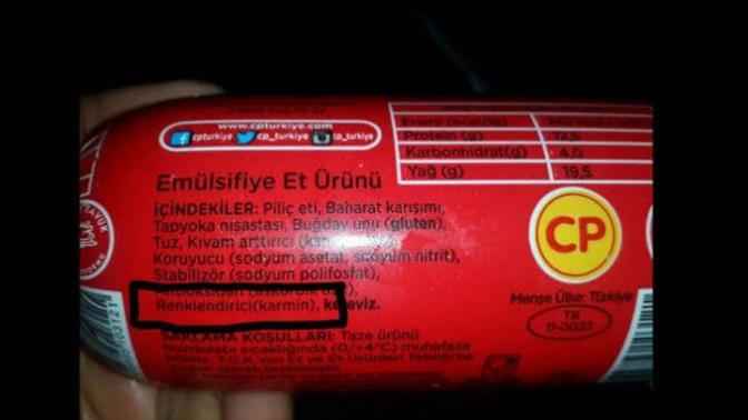 Karmin içeren ürünler hakkında ne düşünüyorsunuz? Siz bunları yiyor musunuz?