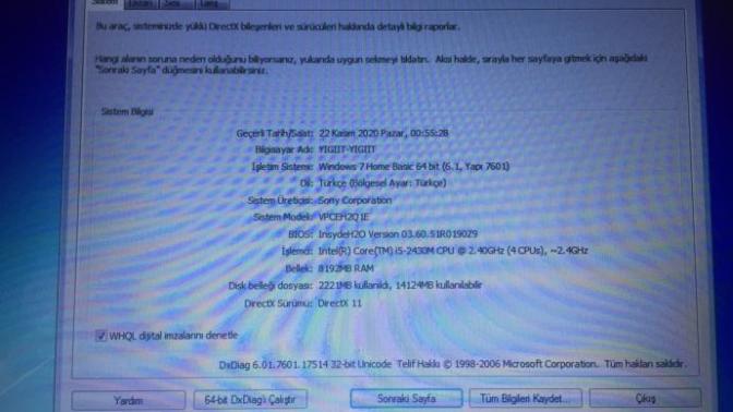 Dx11 feature level 11.0 is required to run the Game. Sorun nasıl çözülür?