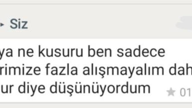 "Birbirimize Fazla Alışmayalım" daha iyi olur diye düşünüyorum ne demek?