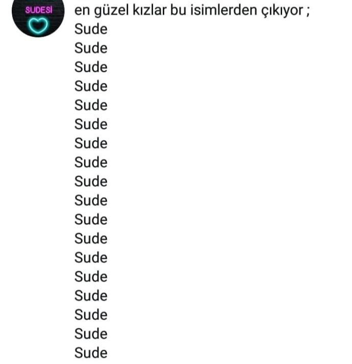 Orada çirkin olmayan normalleri kastetmiş o sebeple ismimi koymamışlar sjshsj