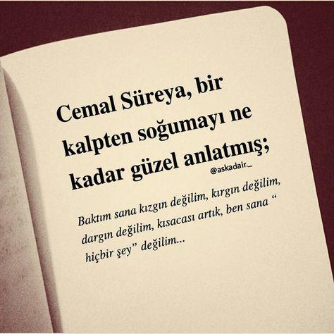 Bir anda sevemeyiz ama bir anda soğur muyuz?