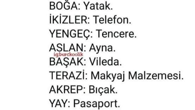 Burçlara göre hangi eşyaya benziyorsun?