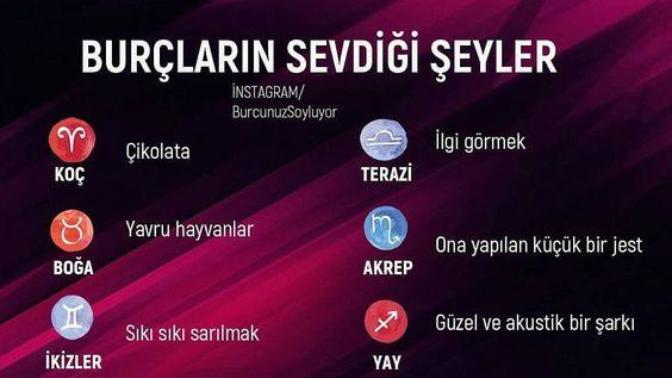 Burçların sevdiği şeyler nelermiş?