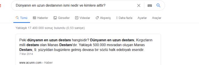 Dünyanın en uzun destanının ismi nedir ve kimlere aittir?