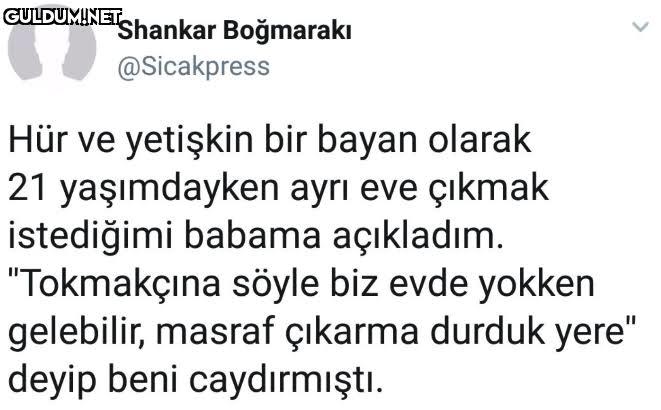 Ayrı eve çıkma imkanınız olsa çıkarmısınız?