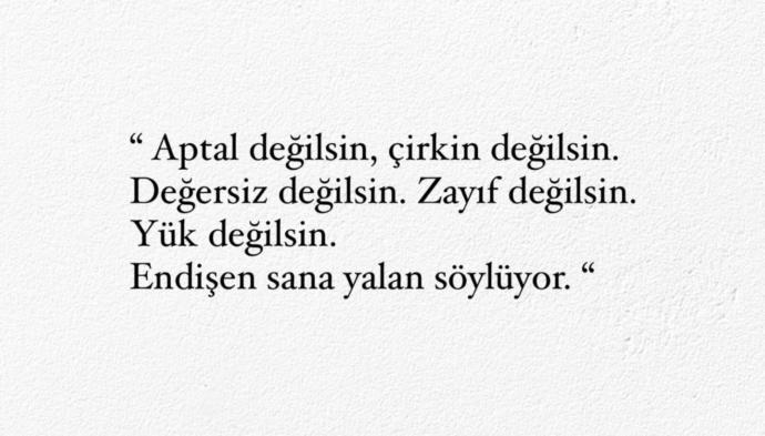 Böyle düşünüyor musunuz kendiniz için?