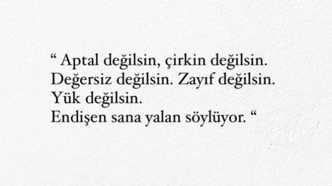 Böyle düşünüyor musunuz kendiniz için?
