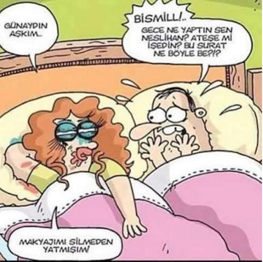 Erkekler gece makyajla yatan kızlardan kaçmalı mı?