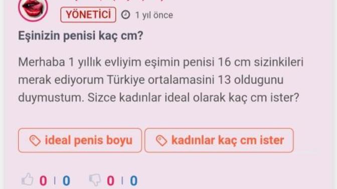 Eşinizin penis boyu sorulsa tepki verir misiniz?