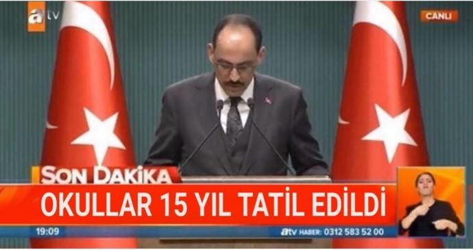 Okullar 15 yıl uzatılsa tepkin ne olurdu?