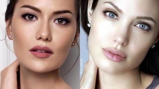 Fahriye Evcen Sizce de Angelina Jolie ye benzemiyor mu?