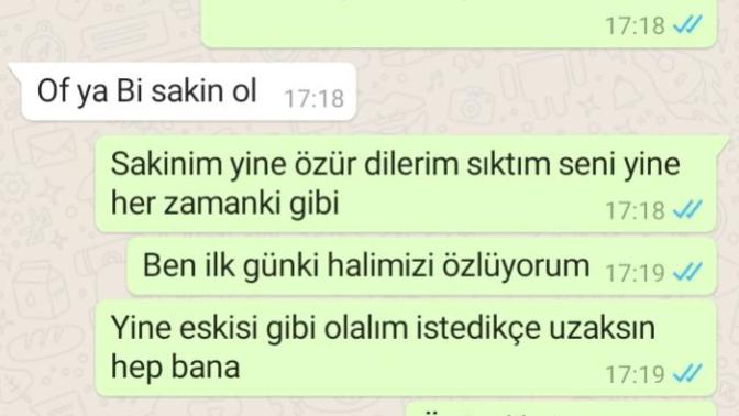 O kadar mesaj atıyorum niye bir şey demiyor? Sevmiyor mu? ?