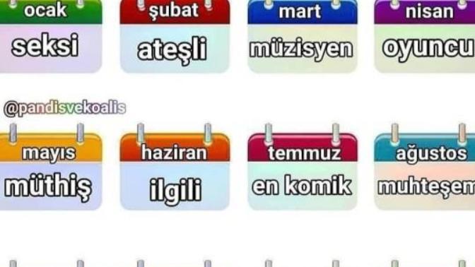 Sen hangi ayda doğdun peki?