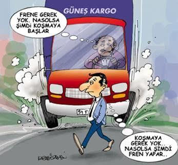 Yola yaya çıkınca hemen frene basar mısın?