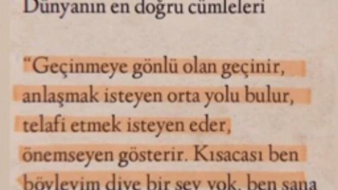 Dünyanın en doğru sözleri nedir sizce?