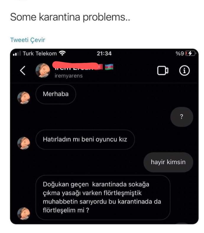 Karantina flörtünüz var mı🤣?