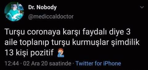 Turşu koronaya faydalı diye birkaç aile bir araya gelip turşu yapar mısınız?