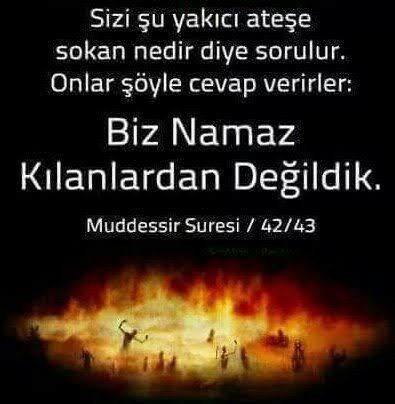 Neden Namaz kılmıyorsunuz?