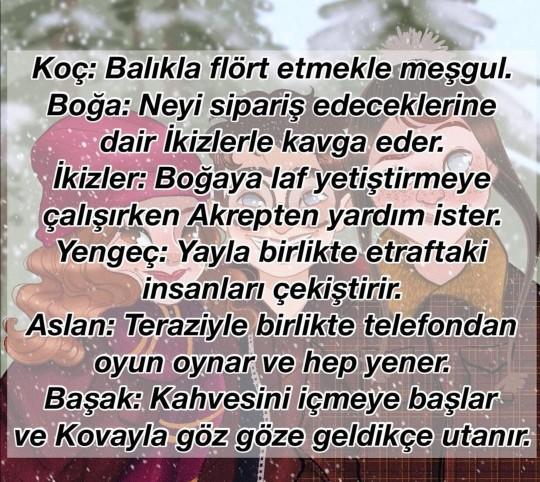 Toplanın burçlar cafeye gidiyor seninki hangisi?