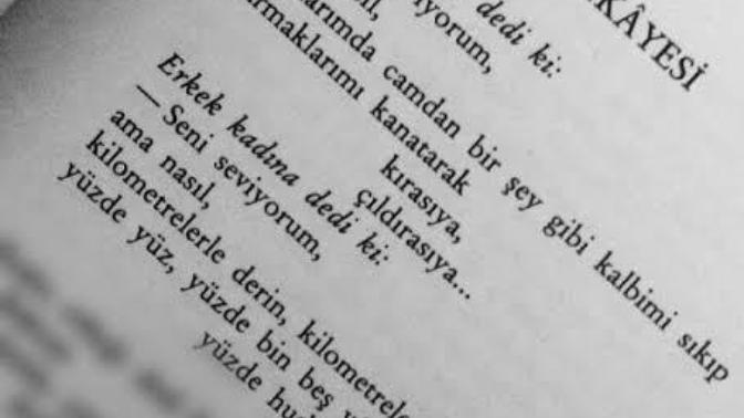 Okuduğunuz bir kitap bir şiirden sevdiğiniz bir bölüm paylasirmsnz?