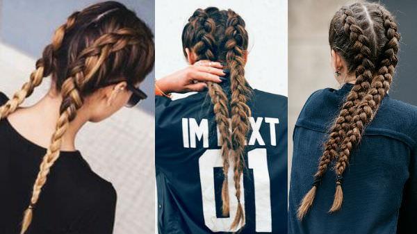 İkili örgü saç modeli biraz çocuksu mu duruyor?