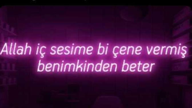 İç sesiniz ne diyor şu an?