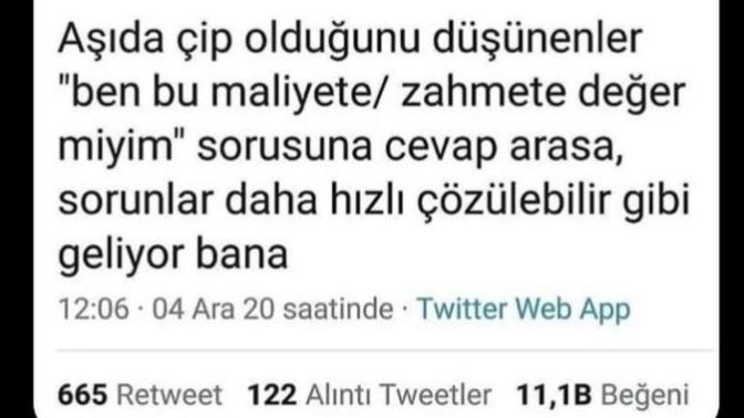 Aşıda çip var mı sizce?