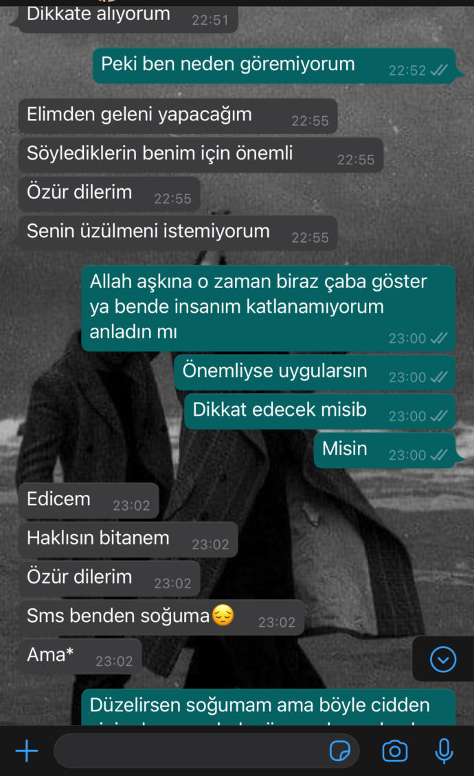 Sizce ben haklı mıyım çok mu abartıyorum?