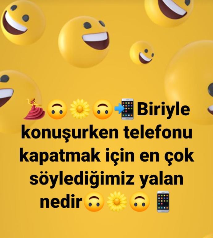 Telefonu kapatmak için en çok söylediğiniz yalan nedir?