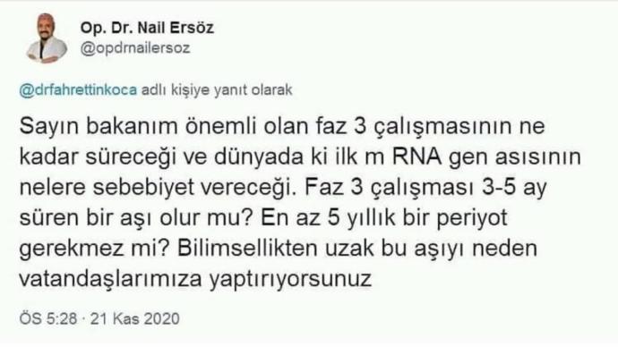 Siz en çok hangi aşıya güveniyorsunuz?