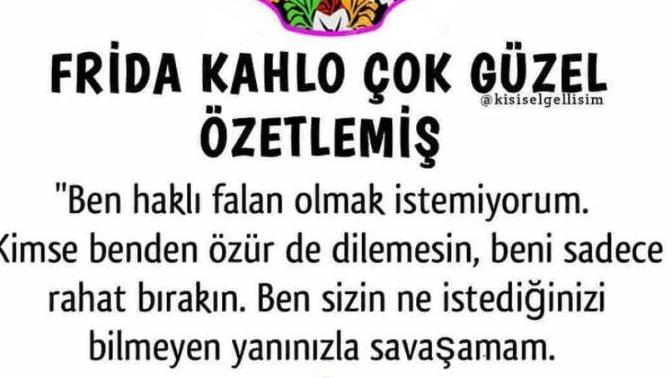 Kendinize bir nasihat verecek olsanız bu ne olurdu?
