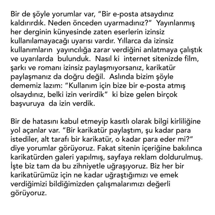 Karikatür paylaşmak suç oldu. Karikatüristler telif istiyorlar. Sizlerin görüşleri nelerdir?