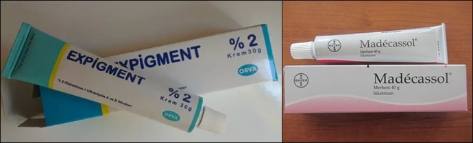 Madecassol ve Expigment krem