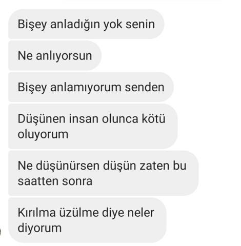6 Ay boyunca konuştuk hatta sevgiliyiz sanıyordum?