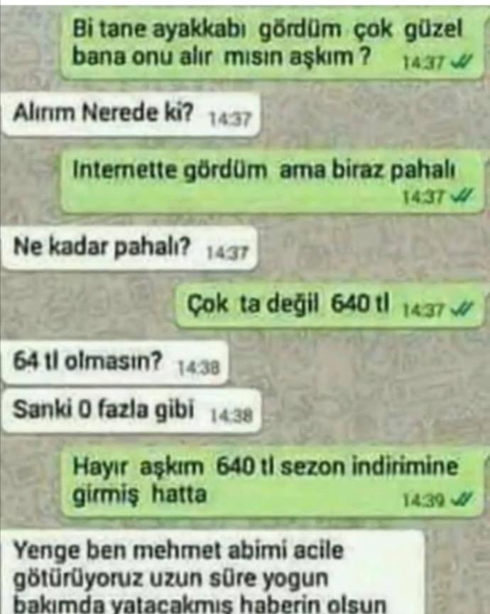 Hiç sevgilinizden bir şey istediniz mi?