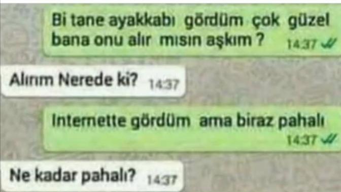 Hiç sevgilinizden bir şey istediniz mi?