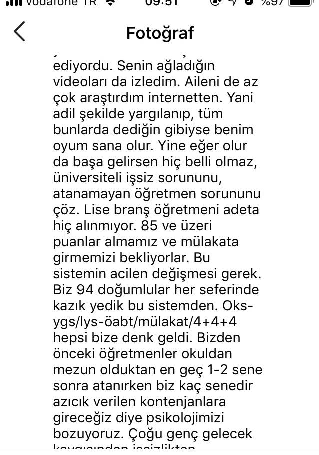 Bu yorumun neresinde Cumhurbaşkanına hakaret var? Okuyun iftiranın şerefsizliğin bu kadarı?