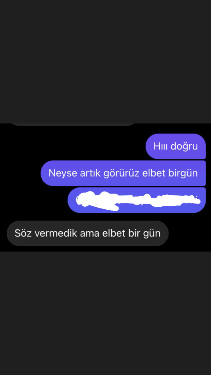 Söz vermedik ama elbet bir gün?
