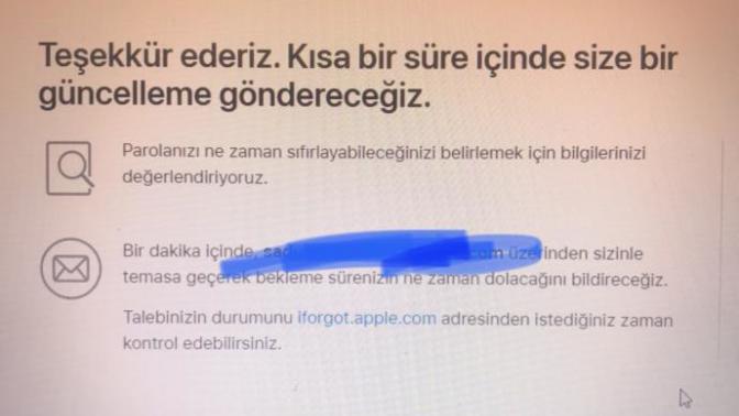 Apple icould şifremi unuttum bulmaya çalıştım ama mail atmadı Apple şirketi bir bilginiz var mı?